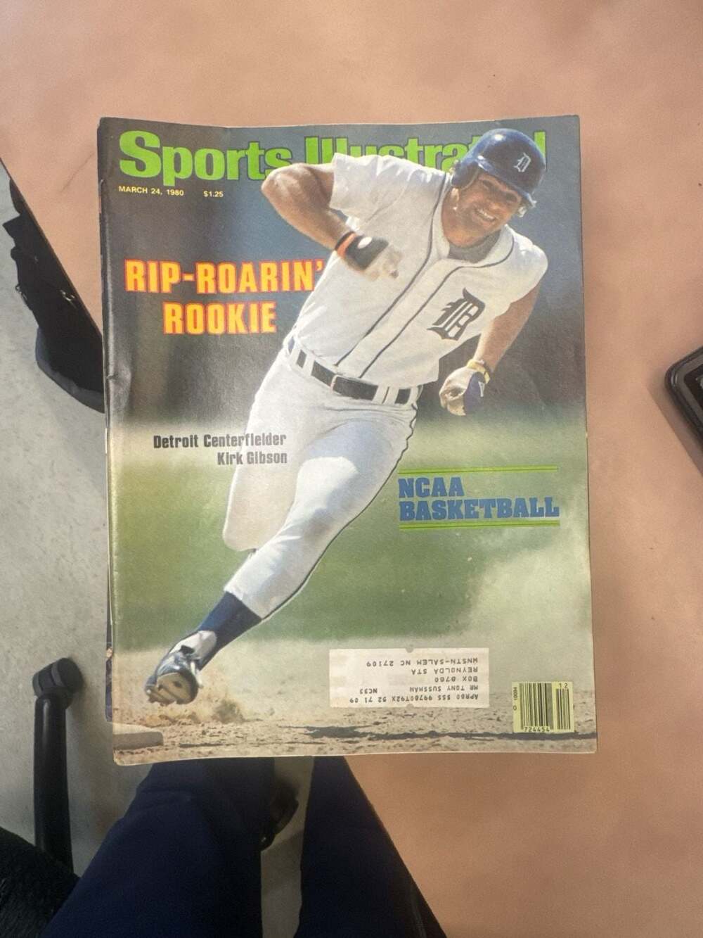 Rip-roarin Rookie Detroit Centerfielder Kirk Gibson Sports Illustrated Cover Mar